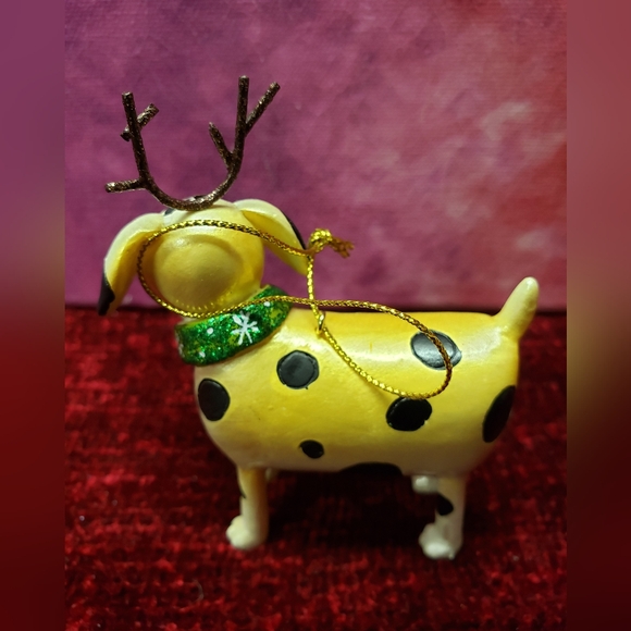 Black and white puppy Ornament - Picture 2 of 3